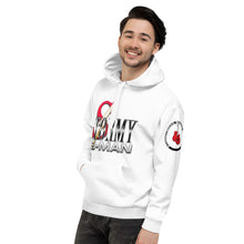 Load image into Gallery viewer, StormyBman: AOP Unisex Hoodie (WHITE)
