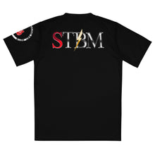 Load image into Gallery viewer, StormyBman AOP V-NECK unisex sports jersey v1 (BLACK)
