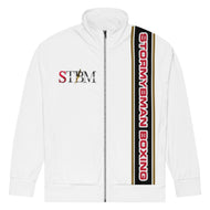 StormyBman: AOP Unisex track jacket (WHITE)