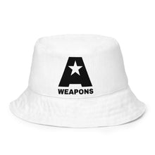 Load image into Gallery viewer, A-Weapons Reversible bucket hat (White)
