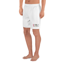 Load image into Gallery viewer, StormyBman: All-Over Print Unisex Athletic Long Shorts (WHITE)
