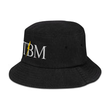 Load image into Gallery viewer, StormyBman: Denim bucket hat (Black)
