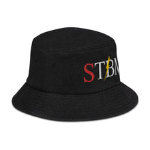 Load image into Gallery viewer, StormyBman: Denim bucket hat (Black)
