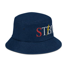 Load image into Gallery viewer, StormyBman: Denim bucket hat (NAVY)
