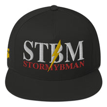 Load image into Gallery viewer, StormyBman: Flat Bill Cap v5 (Black)
