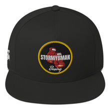 Load image into Gallery viewer, StormyBman: Flat Bill Cap v3 (BLACK)
