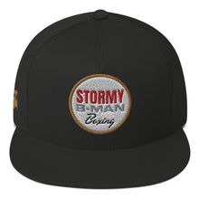 Load image into Gallery viewer, StormyBman Flat Bill Cap v6 (BLACK)
