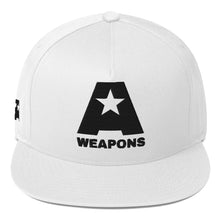 Load image into Gallery viewer, A-Weapons Snapback Baseball Cap (White)
