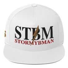 Load image into Gallery viewer, StormyBman: Flat Bill Cap v5 (White)
