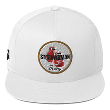 Load image into Gallery viewer, StormyBman: FLAT Bill Cap v3 (White)
