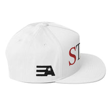 Load image into Gallery viewer, StormyBman: Flat Bill Cap v1 (WHITE)
