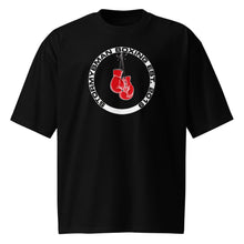 Load image into Gallery viewer, StormyBman: Cotton Crew Neck Oversized heavyweight t-shirt v1 (BLACK)
