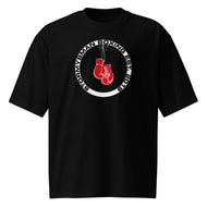 StormyBman: Cotton Crew Neck Oversized heavyweight t-shirt v1 (BLACK)