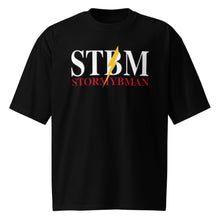 Load image into Gallery viewer, StormyBman Oversized Cotton Crew Neck heavyweight t-shirt v2 (Black)
