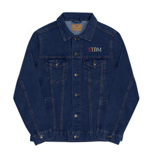 Load image into Gallery viewer, StormyBman: STBM Unisex denim jacket (NAVY)
