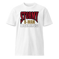 StormyBman: Cotton Crew Neck Unisex premium t-shirt (white)