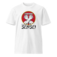 StormyBman: Sensei Cotton Crew Neck Unisex premium t-shirt v2 (WHITE)