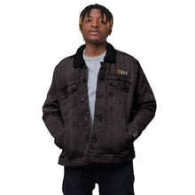Load image into Gallery viewer, StormyBman: Unisex denim sherpa jacket (Black)
