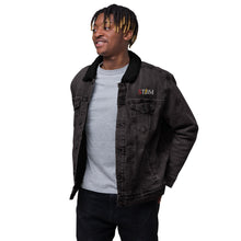Load image into Gallery viewer, StormyBman: Unisex denim sherpa jacket (Black)
