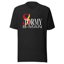 Load image into Gallery viewer, StormyBman: Cotton Crew Neck t-shirt v3 (BLACK)
