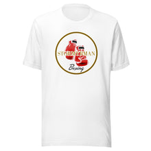 Load image into Gallery viewer, StormyBman: Cotton Crew Neck Unisex t-shirt v2 (WHITE)
