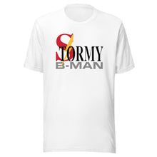 Load image into Gallery viewer, StormyBman Cotton Crew Neck t-shirt v3 (WHITE)
