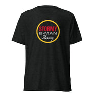 StormyBman Tri-Blend Crew Neck short sleeve t-shirt (BLACK)