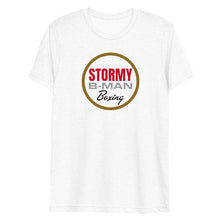 Load image into Gallery viewer, StormyBman Tri-Blend Crew Neck short sleeve t-shirt (WHITE)
