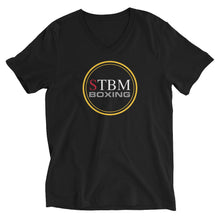Load image into Gallery viewer, StormyBman: Unisex Cotton Short Sleeve V-Neck T-Shirt (BLACK)
