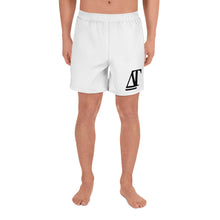 Load image into Gallery viewer, DREW TITAN: DT ATHLETICS Men's AOP Long Shorts (WHITE/BLACK)
