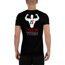 Load image into Gallery viewer, DREW TITAN: DT AOP Athletic T-shirt (BLACK/WHITE
