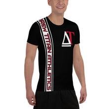Load image into Gallery viewer, DREW TITAN: DT ATHLETICS Men's Athletic T-shirt (BLACK/RED)
