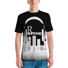 Load image into Gallery viewer, REFLECTION BEATDOWNZ: NEW YORK AOP T-shirt v1 (BLACK/WHITE)
