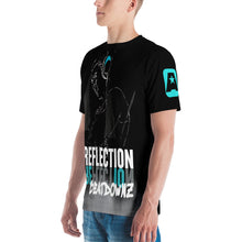 Load image into Gallery viewer, REFLECTION BEATDOWNZ: NEW ROCK AOP T-shirt v1 (BLACK/BLUE)
