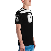 Load image into Gallery viewer, RELENTLESS AGGRESSION: BW AOP T-shirt (BLACK)
