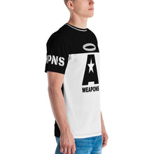 Load image into Gallery viewer, AWEAPONRY: A-WEAPONS AOP T-shirt (BLACK/WHITE)
