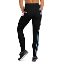Load image into Gallery viewer, DREW TITAN: DT FITNESS Yoga Leggings (BLACK/PINK)
