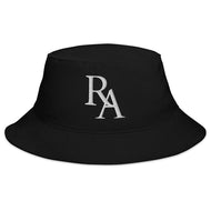 RELENTLESS AGGRESSION: LOGO Bucket Hat (BLACK/WHITE)