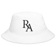 RELENTLESS AGGRESSION: LOGO Bucket Hat (WHITE/BLACK)