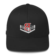 BFTB UNDISPUTED STRETCH FIT BASEBALL Cap (BLACK/RED)