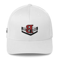 BFTB UNDISPUTED STRETCH FIT BASEBALL Cap (WHITE/RED)