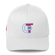 DREW TITAN: DT FITNESS WOMENS FLEXFIT CAP (WHITE/PINK)