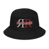 REFLECTION BEATDOWNZ: Denim bucket hat (DARK/RED)