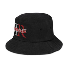 Load image into Gallery viewer, REFLECTION BEATDOWNZ: Denim bucket hat (DARK/RED)
