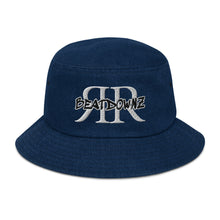 Load image into Gallery viewer, REFLECTION BEATDOWNZ: DENIM bucket hat (NAVY)
