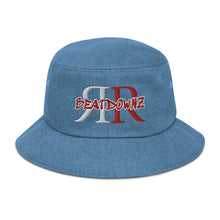 Load image into Gallery viewer, REFLECTION BEATDOWNZ: Denim bucket hat (BLUE/RED/WHITE)
