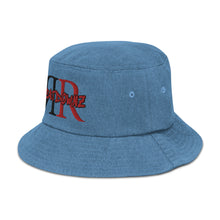 Load image into Gallery viewer, REFLECTION BEATDOWNZ: Denim bucket hat (BLUE/RED/BLACK)
