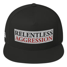 Load image into Gallery viewer, AWEAPONRY: RELENTLESS AGGRESSION Baseball Cap (BLACK/WHITE)
