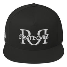 Load image into Gallery viewer, REFLECTION BEATDOWNZ: SNAPBACK BASEBALL CAP (BLACK/WHITE)
