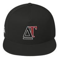 DREW TITAN: DT LIFE v2 Flat Bill Cap (BLACK/RED)